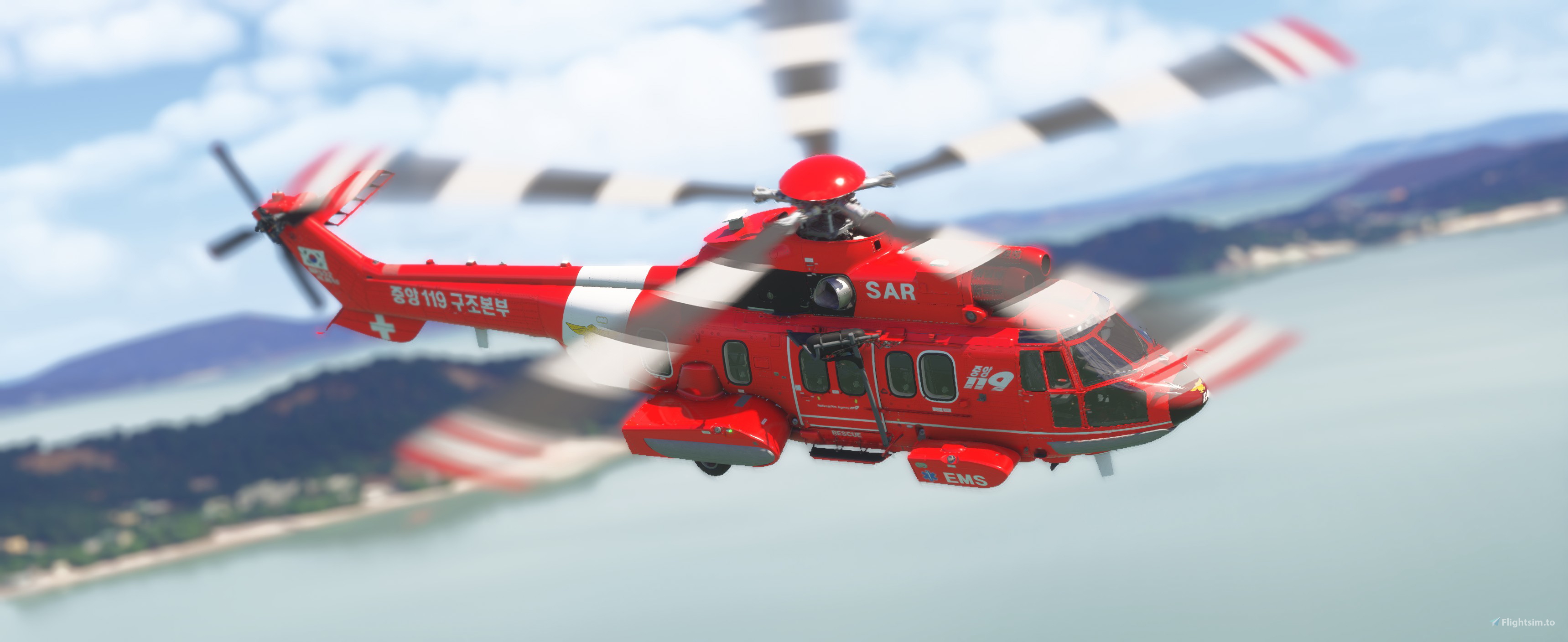 Airbus H225 | Korean 119 SAR HL9665 | 8k for Microsoft