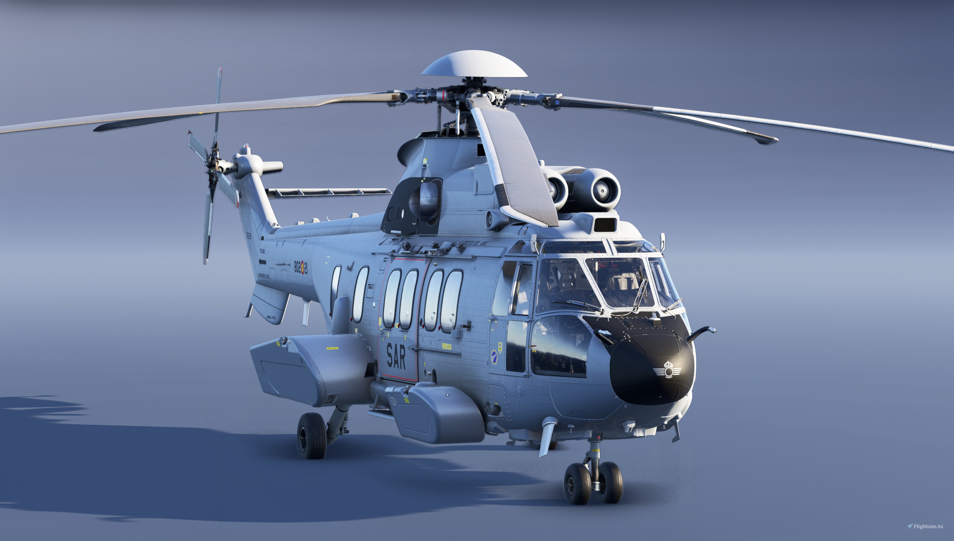 Airbus H225 | Spanish Air Force HD.21-21 | 8k | v2 のために