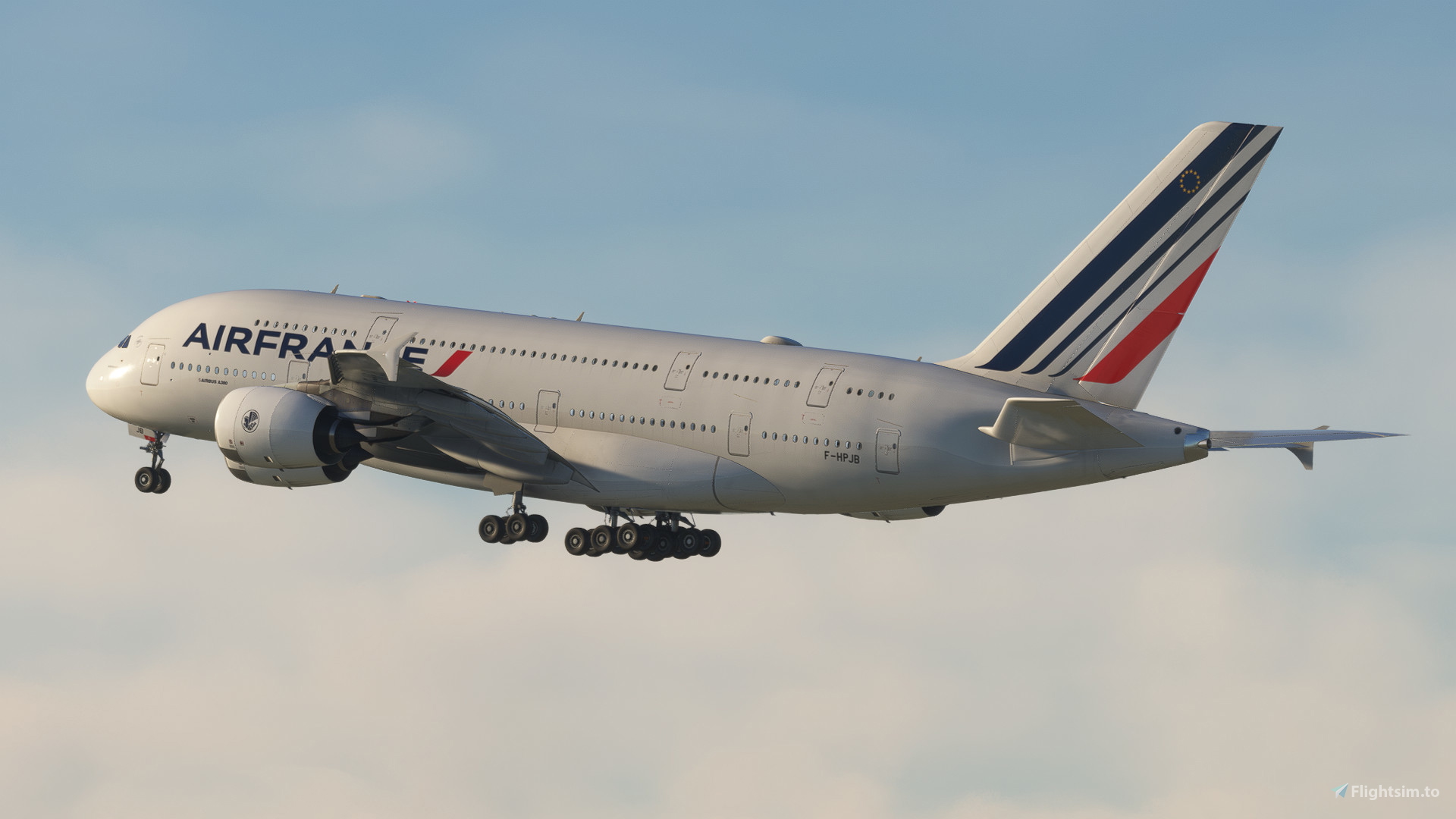 Air France F-HPJB [8K 4K] | FlyByWire a380X for Microsoft