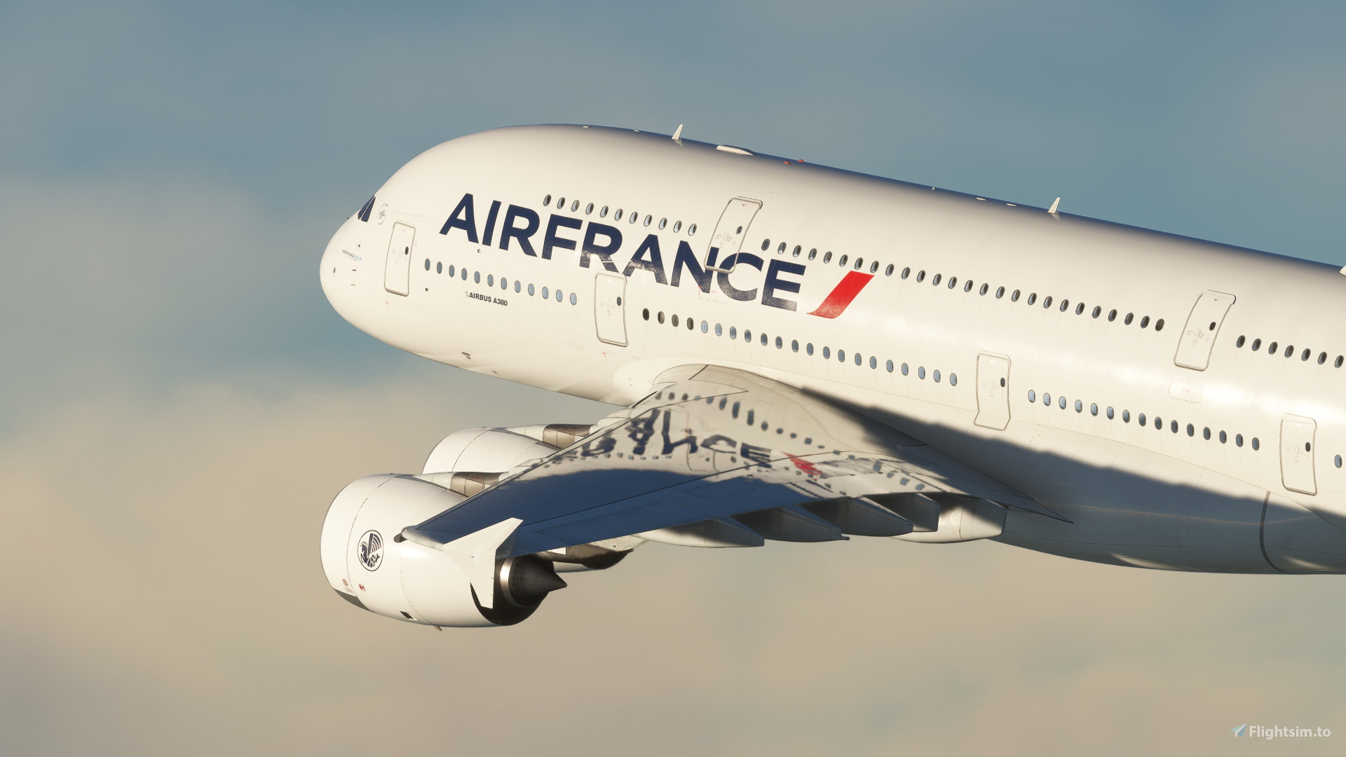 Air France F-HPJB [8K 4K] | FlyByWire a380X for Microsoft