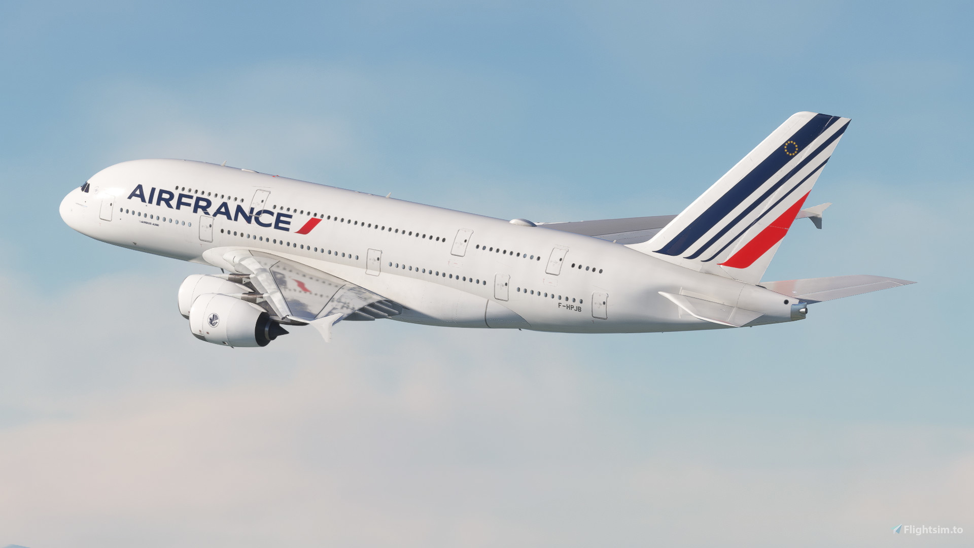 Air France F-HPJB [8K 4K] | FlyByWire a380X for Microsoft