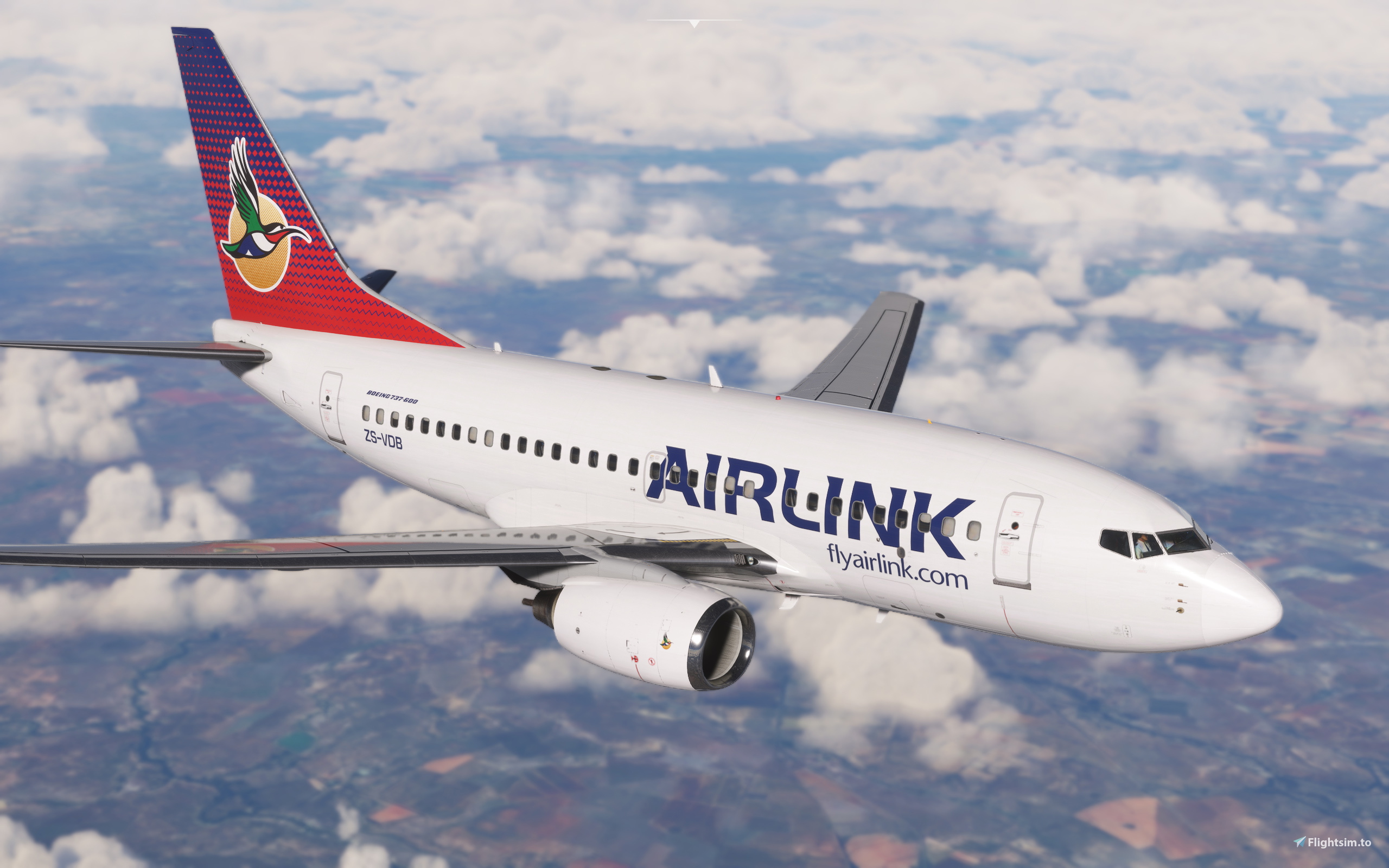 Airlink Boeing 737-600 PMDG ZS-VDB Fictional - Aircraft Liveries