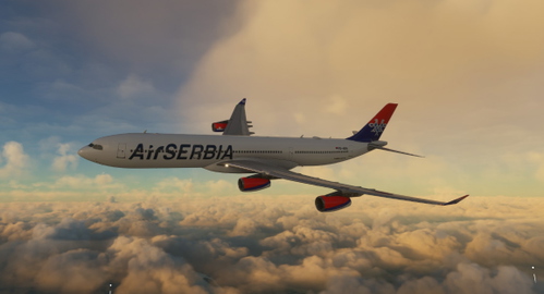 AirSERBIA (YU-ARA) LatinVFR Airbus A340-300 - 4K