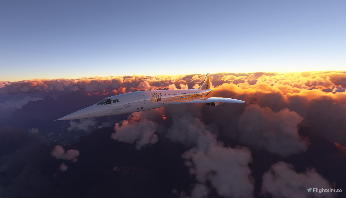 AirWuerttemberg Livery for Concorde (DC-Design) para Microsoft Flight ...