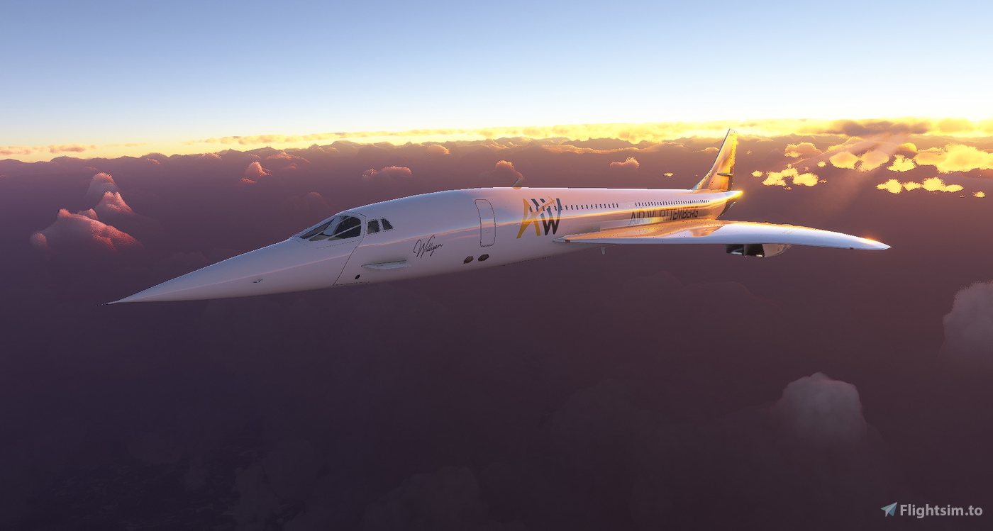 AirWuerttemberg Livery for Concorde (DC-Design) для Microsoft Flight ...