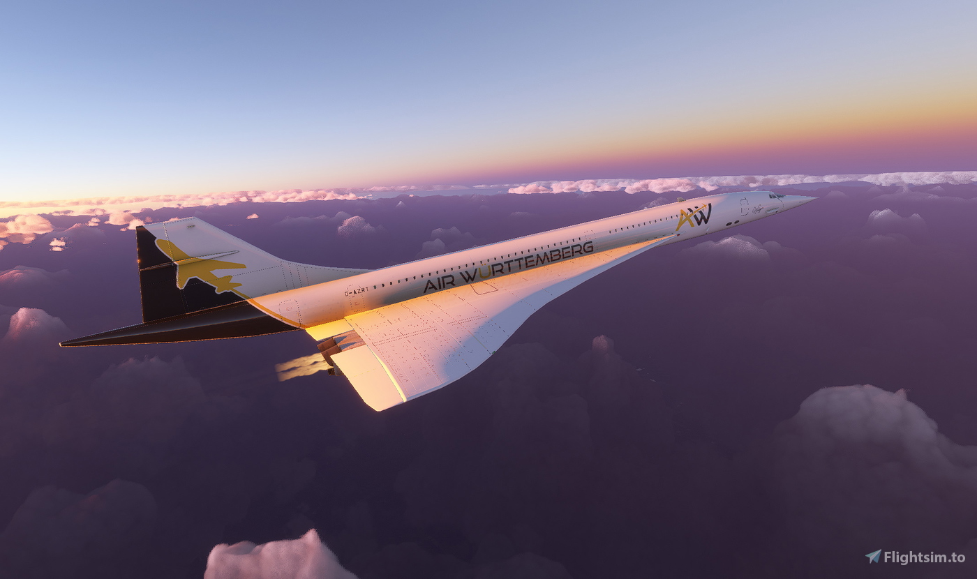 AirWuerttemberg Livery for Concorde (DC-Design) für Microsoft Flight ...