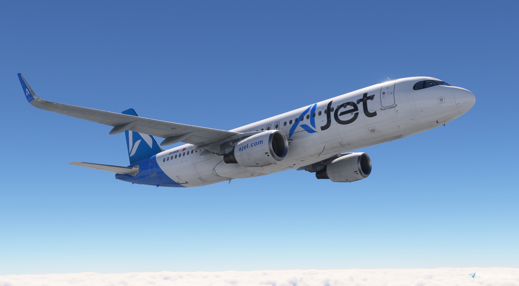 Ajet | With Cabin EI-HKW CFM | Fenix A320 SL - Aircraft Liveries