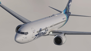 Alaska Airlines [Pack] w/Cabin | iFly 737 MAX 8 thumbnail 3