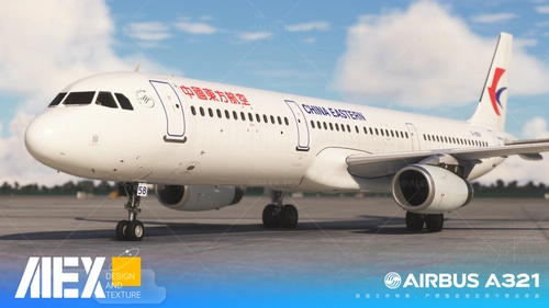  【Alex.Tex】FSLabs A321-China Eastern B-1858 中国东方航空 标准涂装 8k