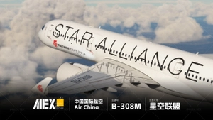 【Alex.Tex】inibuilds A350-900 Air China Star  Alliance B-308M 中国国际航空 星空联盟 8k thumbnail 6