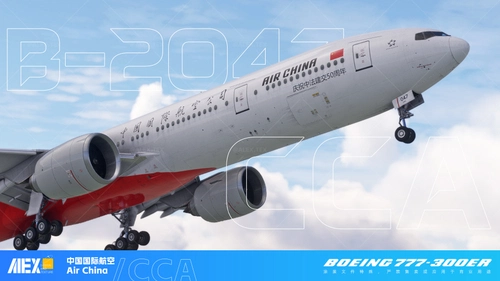 【Alex.Tex】PMDG 777-300ER Air China "China France 50" B-2047 中国国际航空 8k