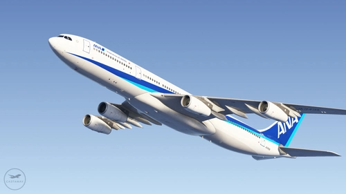 All Nippon Airways (ANA) (JA343A - Fictional) [Airbus A340-300]