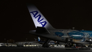 All Nippon Airways Blue Turtle JA381A FlyByWire Airbus A380 [4K/8K] thumbnail 8