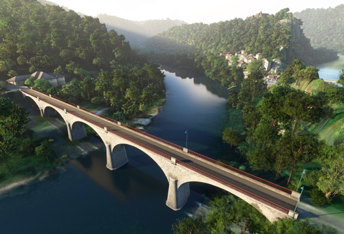 Ambialet Bridge (Tarn) - Occitanie, France