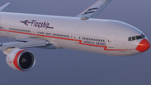 American  Airlines 'Flagship DFW' | N735AT | w/Cabin | PMDG B777-323ER thumbnail 6