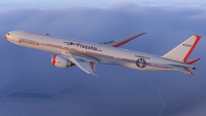American  Airlines 'Flagship DFW' | N735AT | w/Cabin | PMDG B777-323ER thumbnail 7