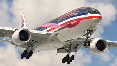 American Airlines 'Bare Metal' [Pack] w/Cabin | PMDG B777-223ER