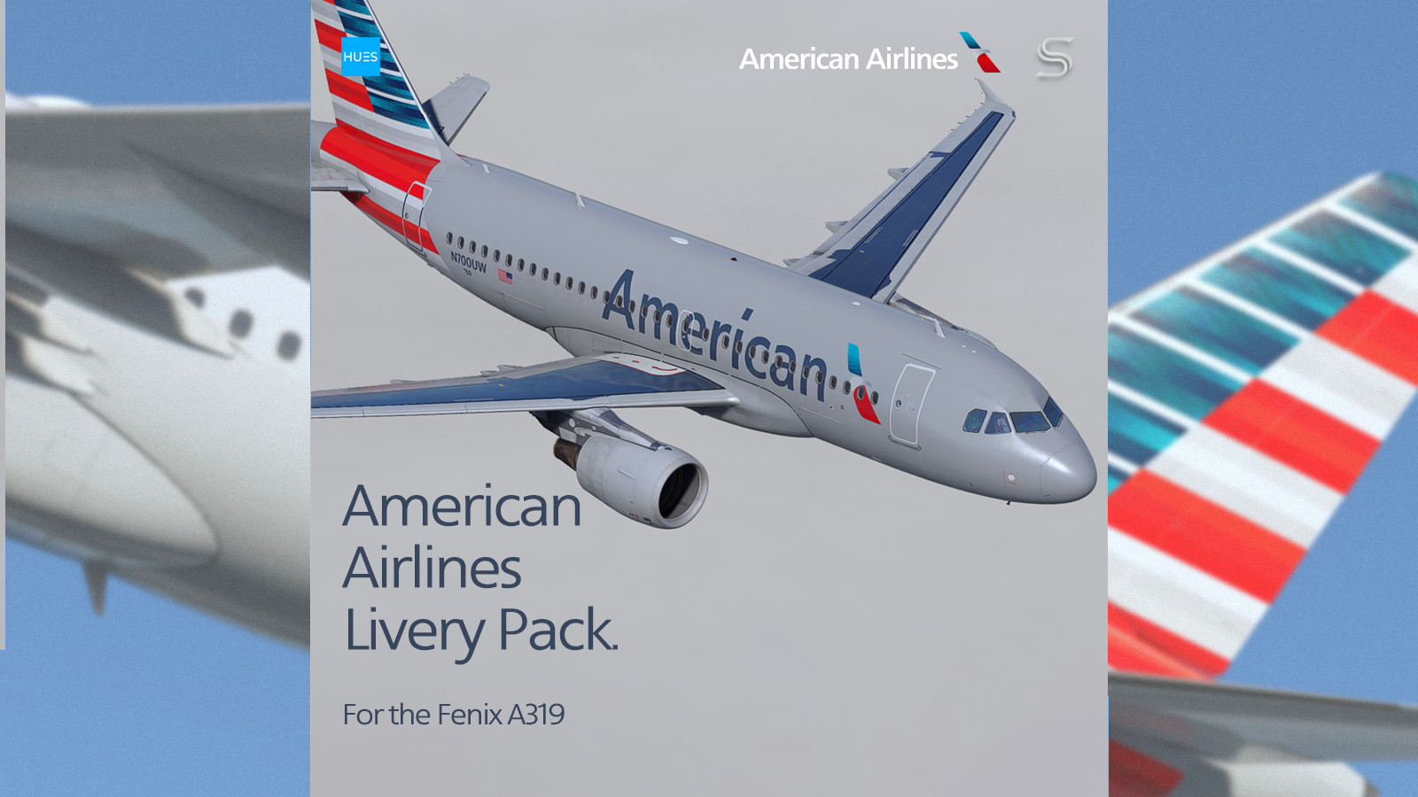 American Airlines Livery Pack | Fenix A319 | 8K & 4K - Image 1