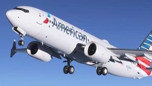 American Airlines N324RA Asobo Boeing 737 MAX 8 - 8K thumbnail 2