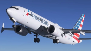American Airlines N324RA Asobo Boeing 737 MAX 8 - 8K thumbnail 6