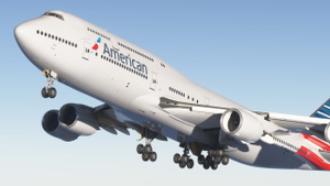 American Airlines N748AA Fictional B747-8i- 8K thumbnail 2