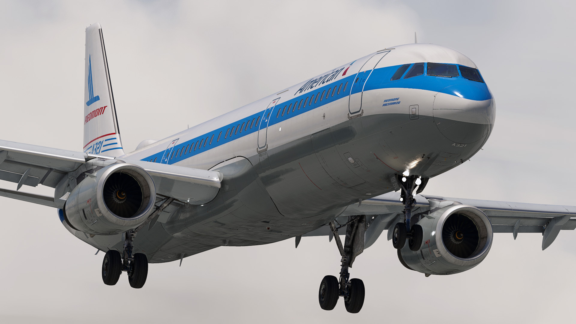 American Airlines 'Piedmont Heritage' | N581UW | w/Cabin | Fenix A321 - Image 1