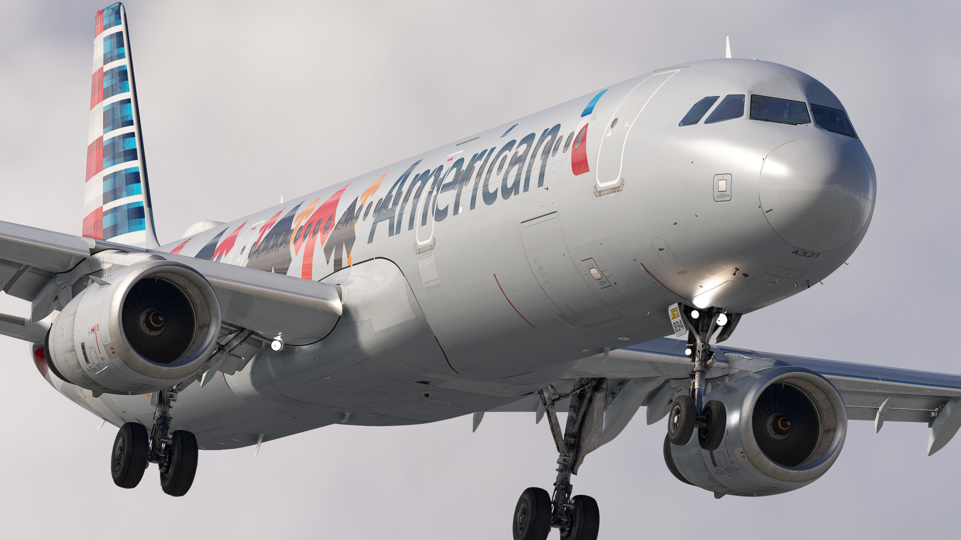 American Airlines 'Stand Up To Cancer' | w/Cabin | Fenix A321 SL - Image 1