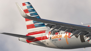 American Airlines 'Stand Up To Cancer' | w/Cabin | Fenix A321 SL thumbnail 2