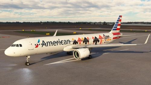 American Airlines "Stand Up To Cancer" - N162AA - LVFR A321 Neo (PW)