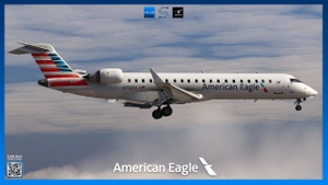 American Eagle Livery Pack | Aerosoft CRJ700 V2 | 4K thumbnail 5