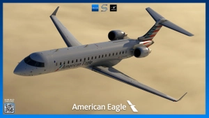 American Eagle Livery Pack | Aerosoft CRJ700 V2 | 4K thumbnail 6