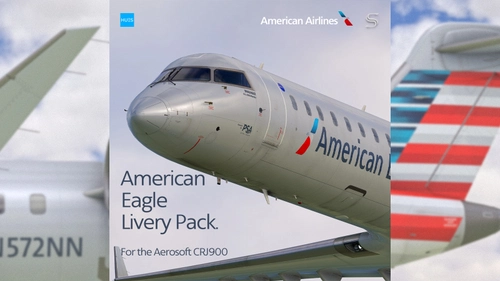 American Eagle Livery Pack | Aerosoft CRJ900 V2 | 4K