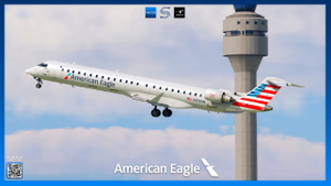 American Eagle Livery Pack | Aerosoft CRJ900 V2 | 4K thumbnail 6