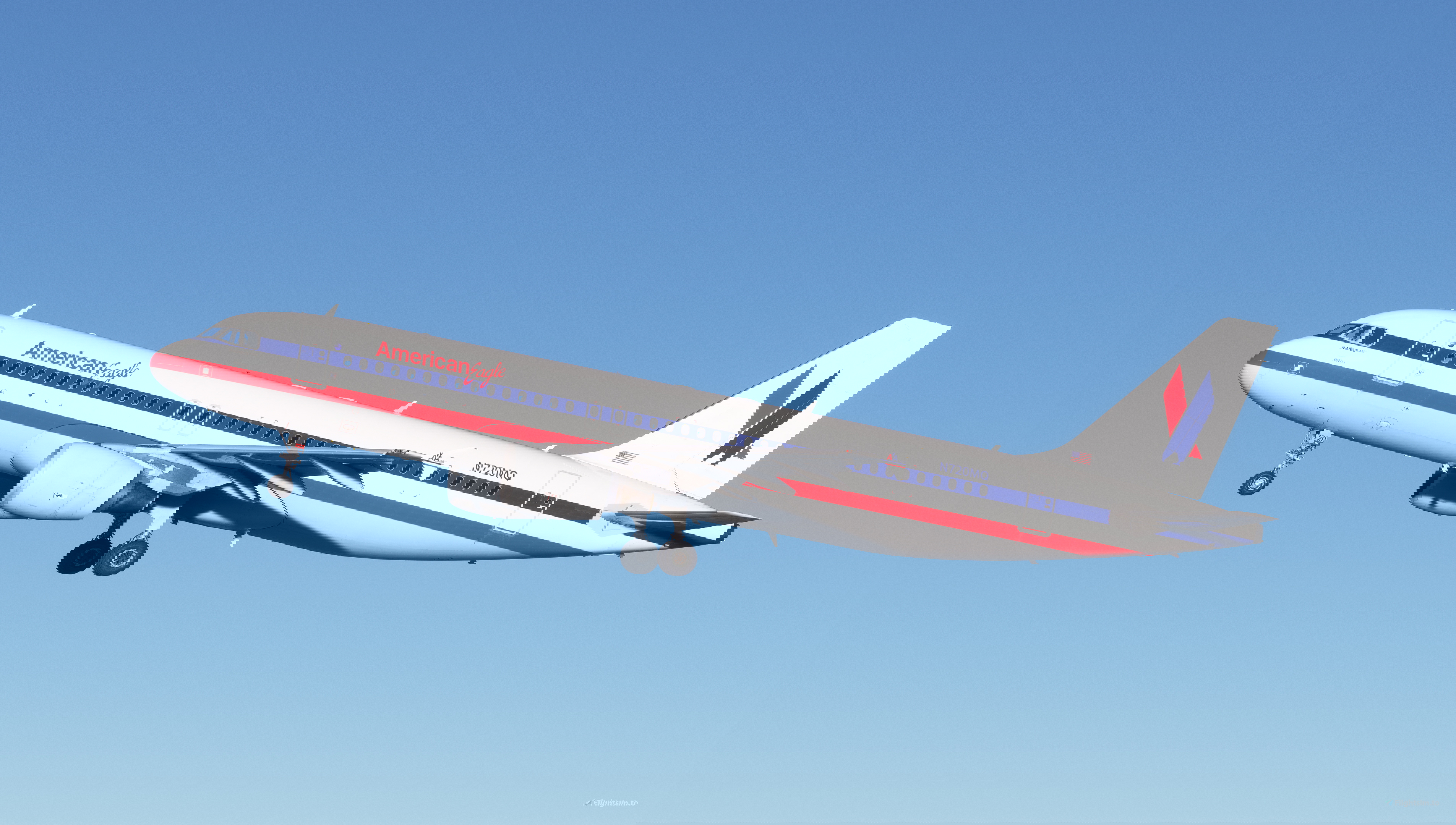 American Eagle N720MQ Retro Fictional Fenix A320 CFM [Cabin