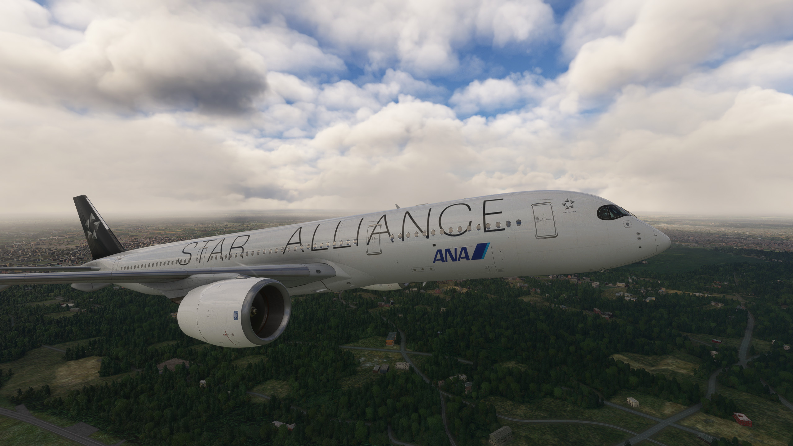 ANA]All Nippon Airways A350-900 JA875A STAR ALLIANCE 4K