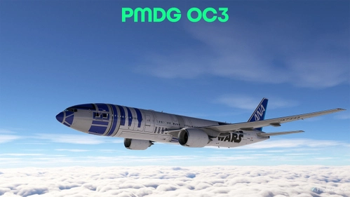 ANA "All Nippon" "Star Wars R2-D2"" + Cabin PMDG 777-200LR