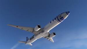 ANA "All Nippon" "Star Wars R2-D2"" + Cabin PMDG 777-300ER thumbnail 4