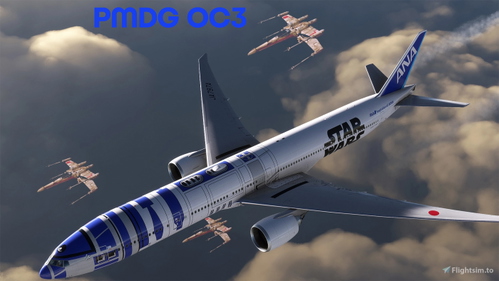 ANA "All Nippon" "Star Wars R2-D2"" + Cabin PMDG 777-300ER