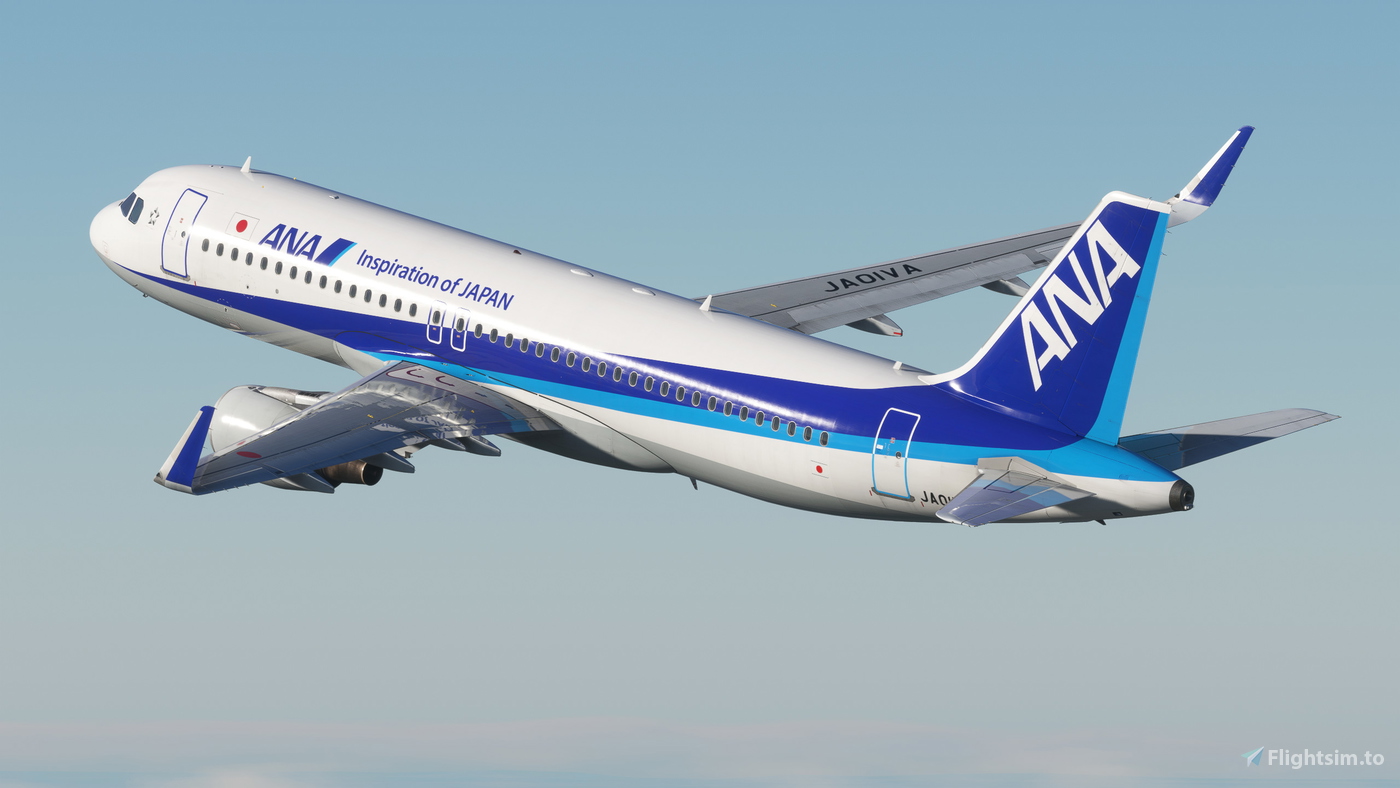 ANA [JA01VA] w/Cabin Fenixsim A320 Sharklet [8K+4K] for Microsoft  