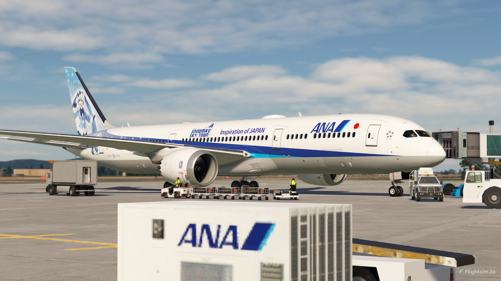 ANA x Snow Miku JA39SM - Aircraft Liveries for MSFS | Flightsim.to