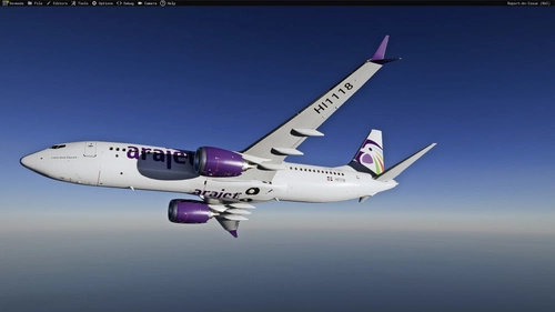 Arajet HI1118 livery for Asobo Boeing 737Max8 MSFS2024
