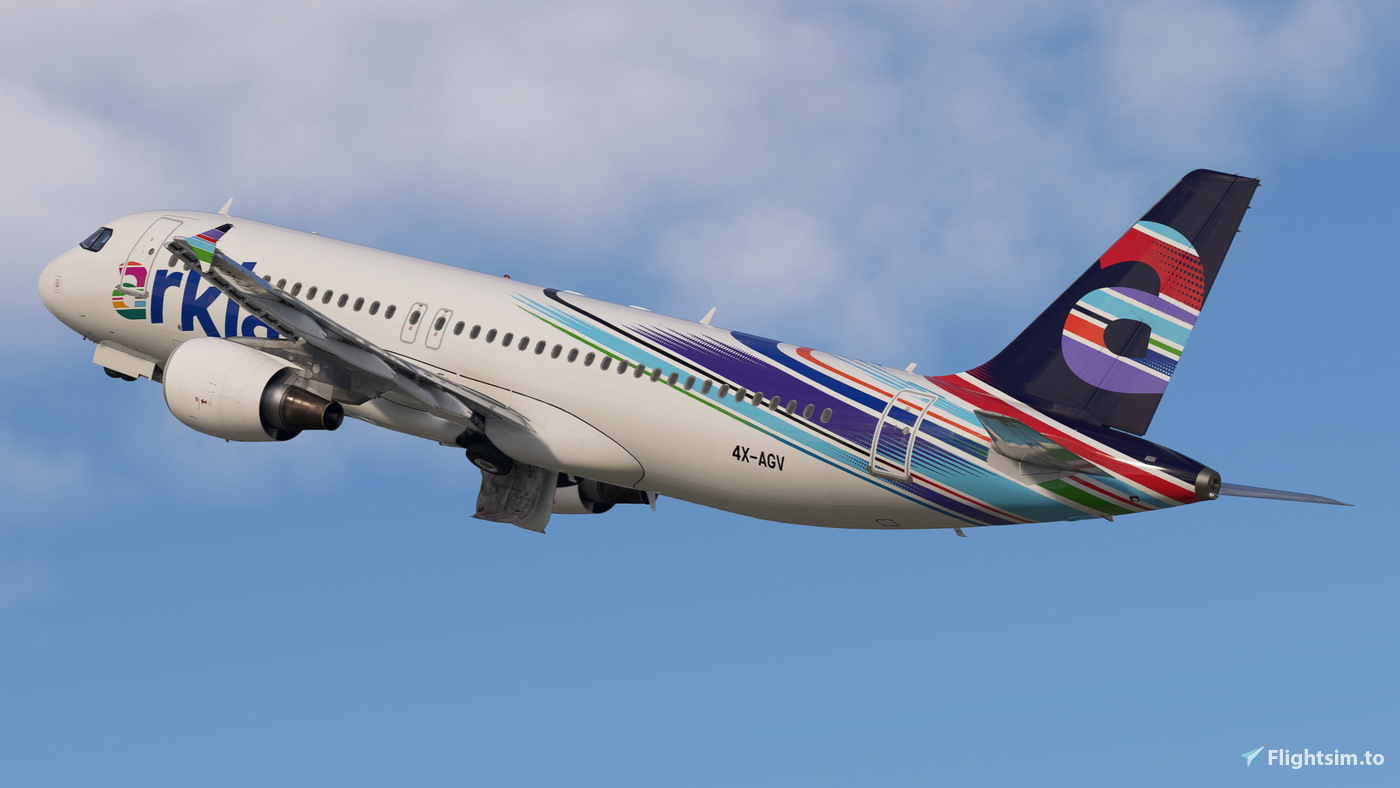 Arkia Israeli Airlines | 4X-AGV | Fenix A320 CFM | 2025 för Microsoft ...