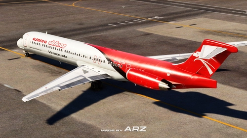 Aserca Airlines YV2754 MD82 | MaddogX (20th Anniversary) | Custom Cockpit and Base Textures