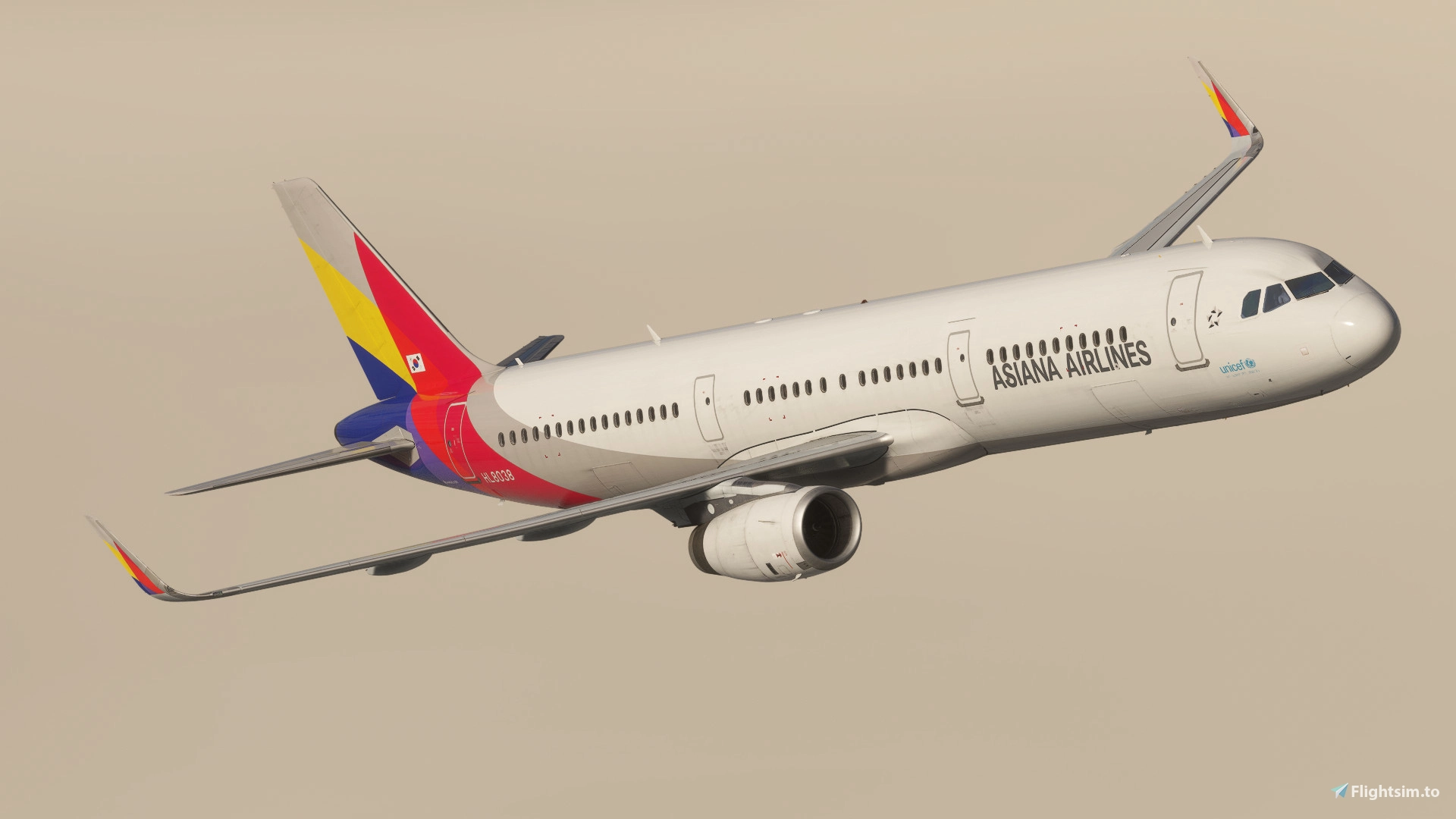 Asiana Airlines | Pack w/ Cabin | Fenixsim Airbus A321 - Image 1