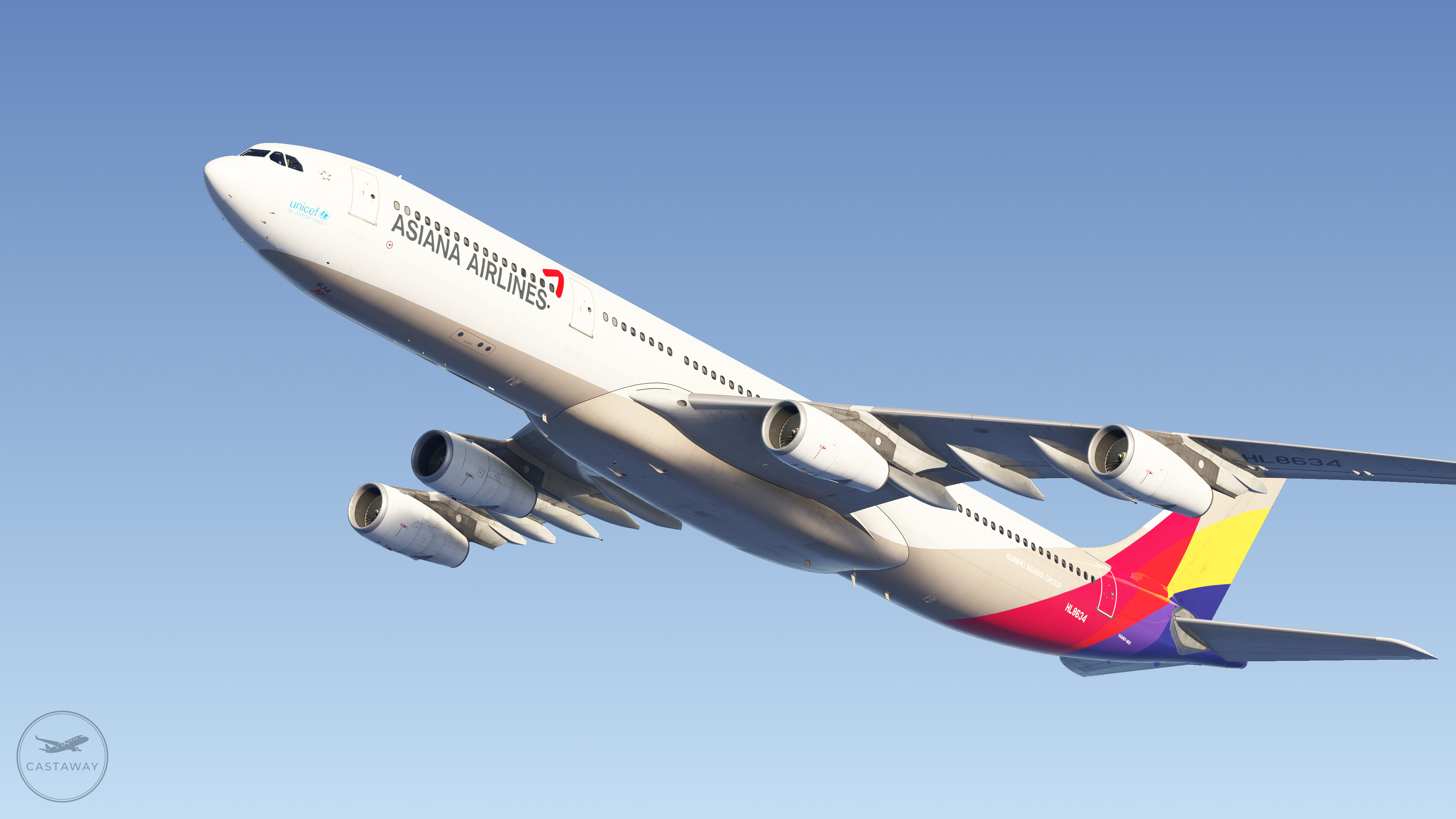 Asiana Airlines (HL8634 - Fictional) [Airbus A340-300] - Aircraft