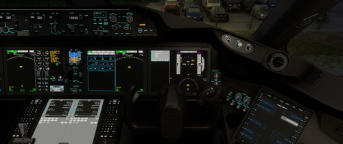 Asobo  B787–10 Dreamliner Cockpit Ice mint Emis