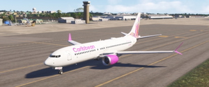 Asobo 737 MAX 8 | Caribbean Airlines (9Y-ANT) thumbnail 2