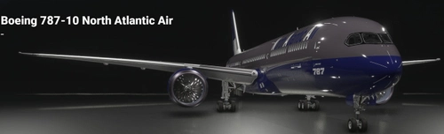 Asobo 787-10 Fictional North Atlantic Air Livery