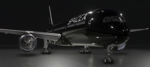 Asobo 787-10 Fictional SpaceX Livery