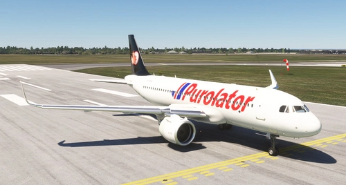 Asobo A320 neo Purolator Livery